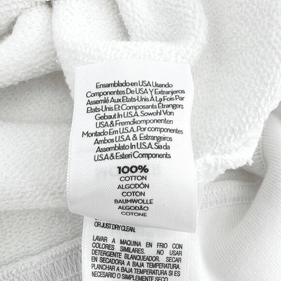 MOTHER The Biggie Message Sweatshirt In Bright White Sunshine Daydream S - Picture 6 of 11